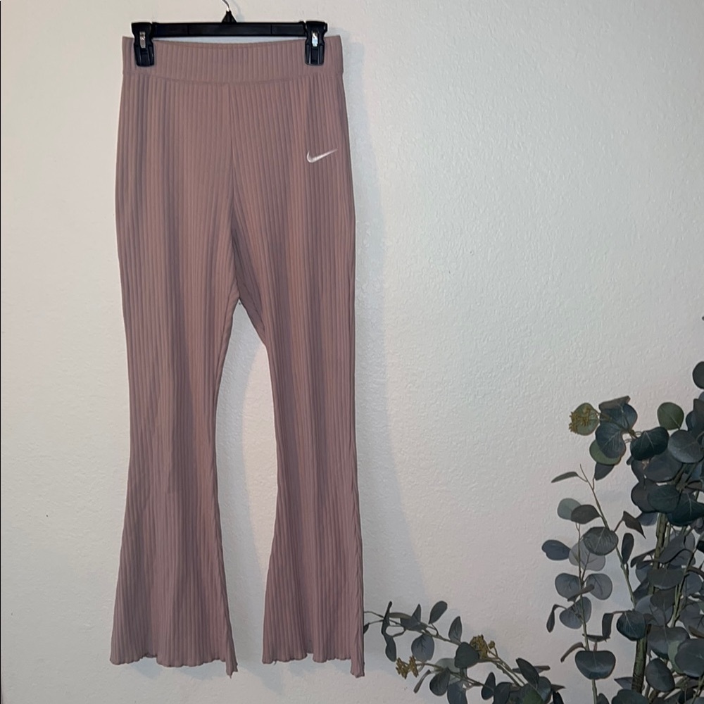 Nike Ribbed Flare Pants - Picture 1 of 4